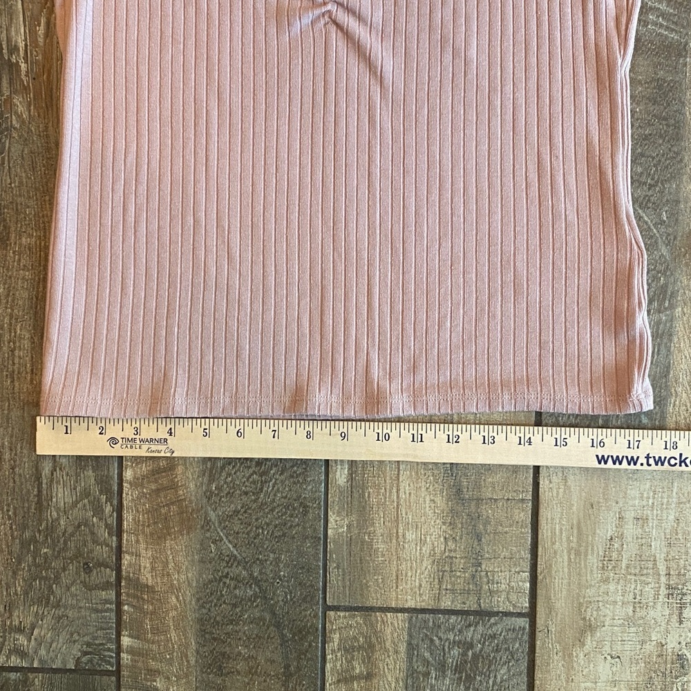 Madewell Ribbed Pink Blouse 🆕 - Picture 9 of 10